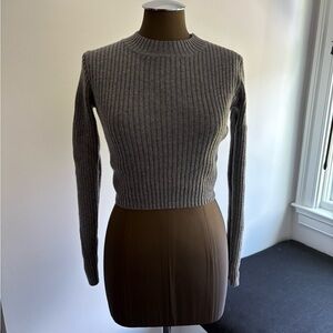 Brandy Melville Charcoal Knit Top